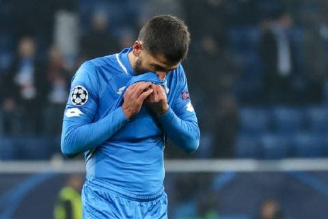 Kerem Demirbay Hoffenheim 10 disappointed about the defeat disappointment after the final whistle highlight losers lost frustration disappointed pessimistic single picture action action action game scene football UEFA Champions League TSG 1899 Hoffenheim FK Schachtar Donezk xozx