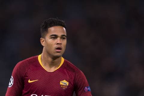 Justin Kluivert (Roma) ; November 27; 2018 - Football : Uefa Champions League 2018 2019 ; Group stage - Group G- Match 5 ; final match between Roma 0-2 Real Madrid at Olimpic Stadium ; Roma, Italy.; ;( photo by aicfoto)(ITALY) 0855 Luigi Ferraris Stadium ; Genova, Italy.; ;( photo by aicfoto)(ITALY) 0855 Noxthirdxpartyxsales  (92543928)