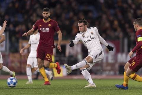 Gareth Frank Bale (Real Madrid) ; November 27; 2018 - Football : Uefa Champions League 2018 2019 ; Group stage - Group G- Match 5 ; final match between Roma 0-2 Real Madrid at Olimpic Stadium ; Roma, Italy.; Goal 0-1 ;( photo by aicfoto)(ITALY) 0855 Luigi Ferraris Stadium ; Genova, Italy.; ;( photo by aicfoto)(ITALY) 0855 Noxthirdxpartyxsales  (92543970)