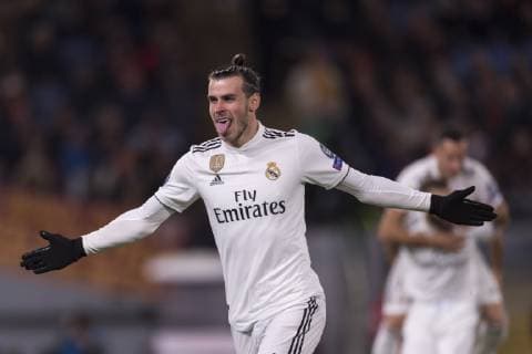 Gareth Frank Bale (Real Madrid) ; November 27; 2018 - Football : Uefa Champions League 2018 2019 ; Group stage - Group G- Match 5 ; final match between Roma 0-2 Real Madrid at Olimpic Stadium ; Roma, Italy.; ;( photo by aicfoto)(ITALY) 0855 Luigi Ferraris Stadium ; Genova, Italy.; Joy Goal 0-1 ;( photo by aicfoto)(ITALY) 0855 Noxthirdxpartyxsales  (92543980)