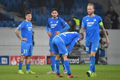 27 11 2018 xmeix Football UEFA Champions League TSG 1899 Hoffenheim FC Shakhtar Donetsk emspor v l Steven Zuber TSG 1899 Hoffenheim Ishak Belfodil TSG 1899 Hoffenheim Andrej Kramaric TSG 1899 Hoffenheim Kevin Vogt TSG 1899 Hoffenheim DFL DFB REGULATIONS PROHIBIT ANY USE OF PHOTOGRAPHS as IMAGE SEQUENCES and or QUASI VIDEO Sinsheim prio:1