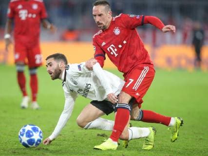 Rafa Silva Benfica Lisbon 27 Franck Ribery FC Bayern Munich 7 FC Bayern Munich vs. Benfica Lisbon Football Champions League Group Phase 27 11 2018 FC Bayern Munich vs. Benfica Lisbon Football Champions League Group Phase 27 11 2018 Munich Copyright: xLanger Eibner-Pressefotox EP_HLR