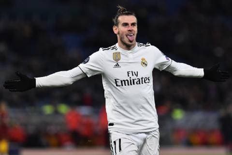 CHAMPIONS LEAGUE matchday 5 Rome-Real Madrid Rome-27-11-2018 In the picture Gareth Bale celebrating after the score Photo Photographer01  Copyright: xFotografo01x xIPAx xFotografo01x