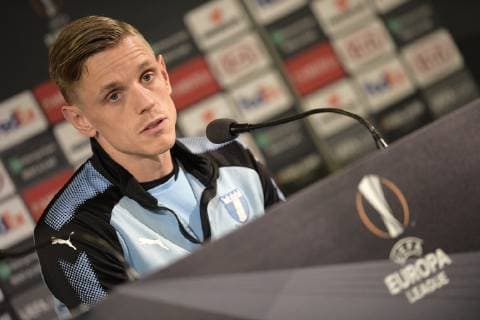 Malmo FF s midfielder Soren Rieks pictured during a press conference PK Pressekonferenz of Swedish team Malmo, in Malmo, Sweden, Wednesday 28 November 2018. Belgian soccer team KRC Genk will meet Swedish club Malmo on the fifth day of the UEFA Europa League group stage, in group I. YORICKxJANSENS  x05478598x