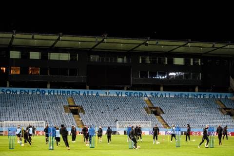 181128 General view during a training session with Malmö FF ahead of the Europa league match between Malmö FF and Genk on November 28, 2018 in Malmö. Photo: Petter Arvidson BILDBYRAN kod PA 92159  Copyright: PETTERxARVIDSON BB181128PA034
