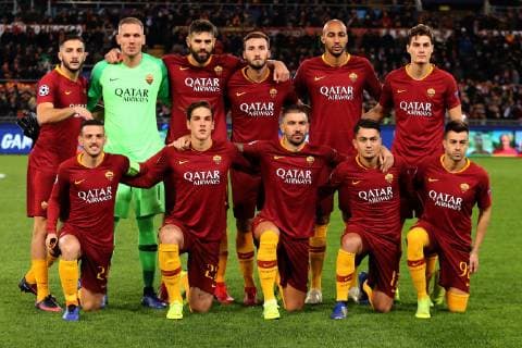 Formazione Roma Line Ups Team Roma 27-11-2018 Stadio Olimpico Football Calcio UEFA Champions League 2018 2019 Group G AS Roma - Real Madrid Foto Cesare Purini Insidefoto cesarexpurini