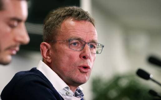 RB Leipzig Press conference Football Euro League Salzburg 28 11 2018 Red Bull Arena Football UEFA Euro League Press conference the day before the EL match FC Salzburg vs. RB Leipzig In the picture Ralf Rangnick RB Leipzig According to UEFAs specifications, it is prohibited to use or have used photographs taken in the stadium and or the match in the form of sequence pictures and or video-like photo sequences