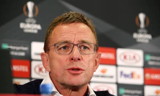 RB Leipzig Press conference Football Euro League Salzburg 28 11 2018 Red Bull Arena Football UEFA Euro League Press conference the day before the EL match FC Salzburg vs. RB Leipzig In the picture Ralf Rangnick RB Leipzig According to UEFAs specifications, it is prohibited to use or have used photographs taken in the stadium and or the match in the form of sequence pictures and or video-like photo sequences