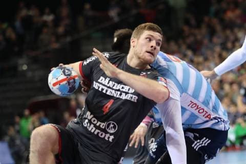 SG Flensburg Handewitt vs MOL Pick Szeged Handball EHF Champions League Group stage 28 11 18 Johannes Golla SG Flensburg Handewitt 04 xmmkx