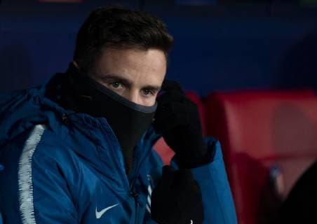 Saul Niguez of Atletico de Madrid in the bench during the UEFA Champions League 2018 19 match between Atletico de Madrid and Monaco, at Wanda Metropolitano Stadium in Madrid on November 28, 2018. (Photo by Guille Martinez Cordon Press) Cordon Press  xGuillermoxMartinezx xUEFAxChampionsxLeaguex2018 19:xAtleticoxdexMadridxvsxMonacox