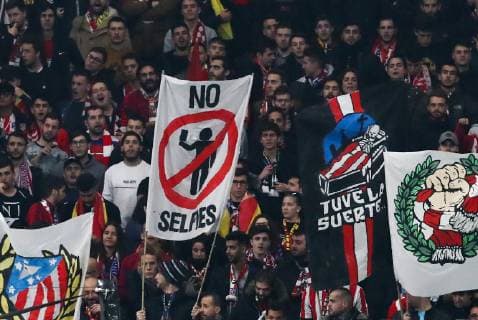 MADRID, SPAIN â€“ NOVEMBER 28, 2018: Fans attend a 2018 19 UEFA Champions League Group A Round 5 football match between Atletico Madrid and AS Monaco at Madridâ€™s Wanda Metropolitano. Stanislav Krasilnikov TASS  TS099251
