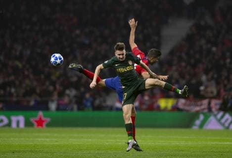 Rodrigo of Atletico de Madrid and Golovin of Monaco during the UEFA Champions League 2018 19 match between Atletico de Madrid and Monaco, at Wanda Metropolitano Stadium in Madrid on November 28, 2018. (Photo by Guille Martinez Cordon Press) Cordon Press  xGuillermoxMartinezx xUEFAxChampionsxLeaguex2018 19:xAtleticoxdexMadridxvsxMonacox