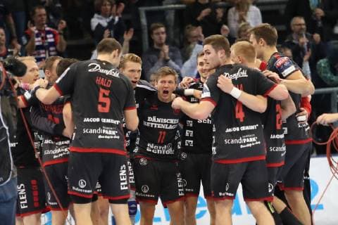 SG Flensburg Handewitt vs MOL Pick Szeged Handball EHF Champions League Group stage 28 11 18 Jubel SG Flensburg Handewitt xmmkx