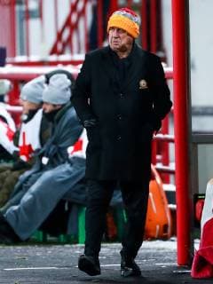 MOSCOW, RUSSIA â€“ NOVEMBER 28, 2018: Galatasaray Istanbul head coach Fatih Terim in their 2018 19 UEFA Champions League Group D Round 5 football match against Lokomotiv Moscow at RZD Arena; Lokomotiv Moscow won 2-0. Sergei Fadeichev TASS  TS099285