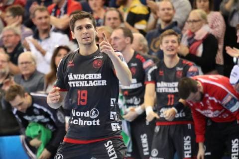Marius Steinhauser SG Flensburg Handewitt 19 Flensburg Schleswig Holstein Germany Flens Arena Copyright: xAgentur54Gradx xSpeedphotosx