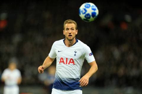 28th November 2018, Wembley Stadium, London England; UEFA Champions League football, Tottenham Hotspur versus Inter Milan; Harry Kane of Tottenham Hotspur  ActionPlus12083736 ShaunxBrooks