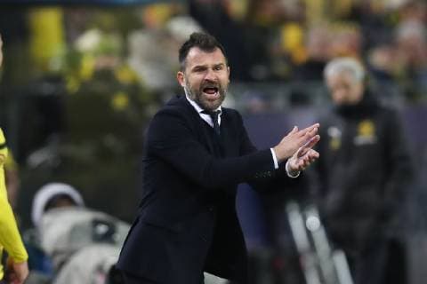 Club Brugge s head coach Ivan Leko pictured during a game between Belgian soccer team Club Brugge KV and German team Borussia Dortmund in Dortmund, Germany, Wednesday 28 November 2018, on the fifth day of the UEFA Champions League, in group A. BRUNOxFAHY  x05478898x