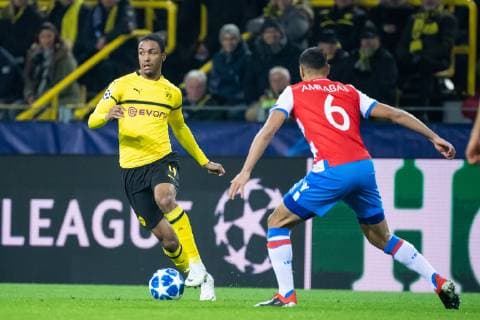 28 11 2018 xkvx Football UEFA Champions League Borussia Dortmund Club Bruegge emspor v l Abdou Diallo BVB Borussia Dortmund Sofyan Amrabat Club Bruegge DFL DFB REGULATIONS PROHIBIT ANY USE OF PHOTOGRAPHS as IMAGE SEQUENCES and or QUASI VIDEO Dortmund
