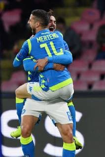 As Napoli 28 11 2018 - Champions League Napoli-Stella Rossa foto Antonello Sammarco Image nella foto: esultanza gol Dries Mertens 