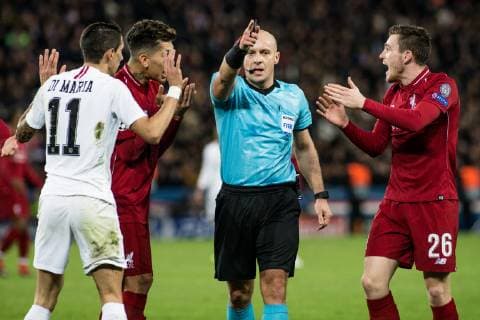 Penalty for Liverpool FC during 5th Day of UEFA Champions League match between Paris Saint Germain and Liverpool FC at the Parc des Princes, in Paris, France, November 28th, 2018.  Copyright: xAurelienxMorissardx