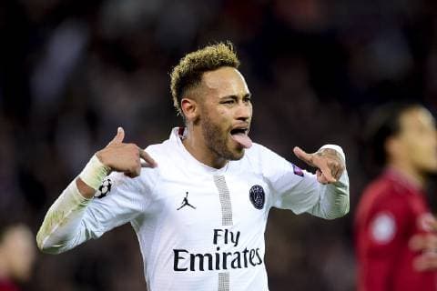 joie de NEYMAR JR (PSG) apres son but FOOTBALL : PSG vs FC Liverpool - Ligue des Champions UEFA - Paris - 28 11 2018 JBAutissier Panoramic 