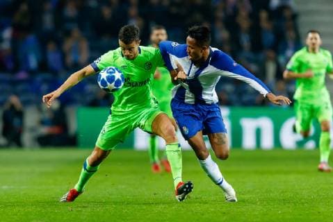 Portugal Porto 28 11 2018 UEFA Champions League 2018 19 Season Preliminary Group Phase Group D 5 Matchday FC Porto FC Schalke 04 Franco Di Santo S04 and Eder Militao FCP in the duel DeFodi048