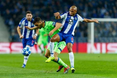 Portugal Porto 28 11 2018 UEFA Champions League 2018 19 Season Preliminary Group Phase Group D 5 Matchday FC Porto FC Schalke 04 Franco Di Santo S04 and Yacine Brahimi FCP in the total DeFodi048 DeFodi048