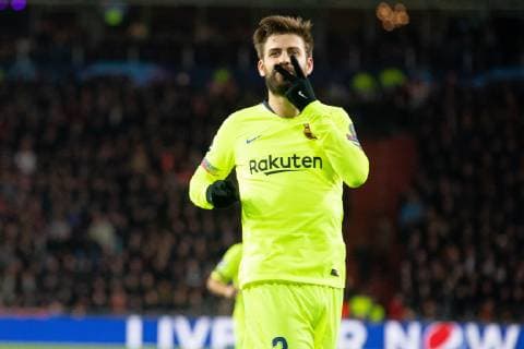 Gerard Pique of FC Barcelona Barca during the UEFA Champions League group C match between PSV Eindhoven and FC Barcelona at the Phillips stadium on November 28, 2018 in Eindhoven, The Netherlands UEFA Champions League 2018 2019 xVIxVIxImagesx xTomxBodexMultimediaxIVx 12920264