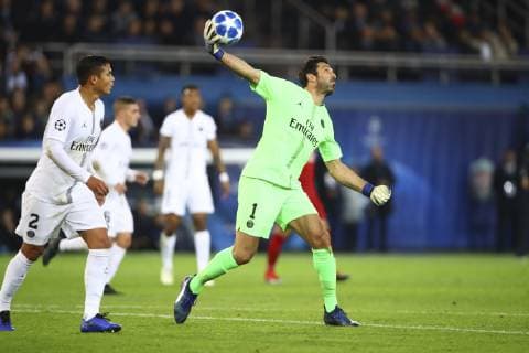 Gianluigi Buffon ( Gardien Goal PSG ) FOOTBALL : PSG vs Liverpool - Ligue des Champions - 28 11 2018 GwendolineLeGoff Panoramic 