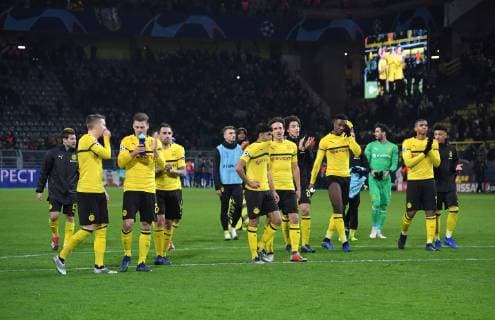 28 11 2018 Football UEFA Champions League Season 2018 2019 Preliminary round 5 Matchday Borussia Dortmund Club Bruegge Dortmund players after the match Team2