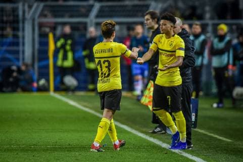 Dortmund Germany 28 11 2018 UEFA Champions League 2018 19 Season Back Round Group Phase Group A 5 Matchday BV Borussia Dortmund vs. FC Bruegge Raphael Guerrero Borussia Dortmund substituted Raphael Guerrero Borussia Dortmund DeFodi520