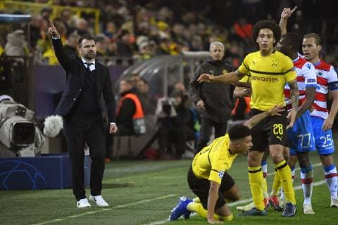 DORTMUND, GERMANY - NOVEMBER 28 : Ivan Leko head coach of Club Brugge during the UEFA Champions League group A match between Borussia Dortmund and Club Brugge KV on November 28, 2018 in Dortmund, Germany, 28 11 2018 FOOTBALL : Ligue des champions - Group A - Borussia Dortmund v Club Brugge - 28 11 2018 PHOTONEWS PANORAMIC  ?