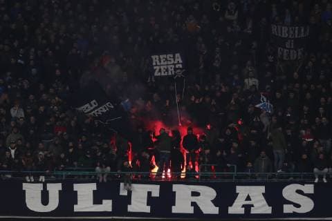 Tifosi Napoli fans, supporters Napoli 28-11-2018 Stadio San Paolo Football Calcio UEFA Champions League 2018 2019 Group C Napoli - Crvena Zvezda Foto Cesare Purini Insidefoto cesarexpurini