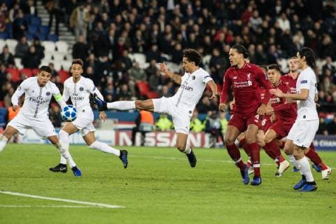 Marquinhos (PSG) during 5th Day of UEFA Champions League match between Paris Saint Germain and Liverpool FC at the Parc des Princes, in Paris, France, November 28th, 2018.  Copyright: xAurelienxMorissardx