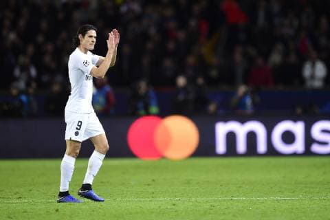 sortie de CAVANI Edinson (PSG) FOOTBALL : PSG vs FC Liverpool - Ligue des Champions UEFA - Paris - 28 11 2018 JBAutissier Panoramic 