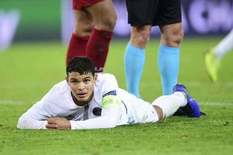 SILVA Thiago (PSG) FOOTBALL : PSG vs FC Liverpool - Ligue des Champions UEFA - Paris - 28 11 2018 JBAutissier Panoramic 