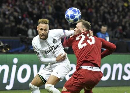 Neymar vs Shaqiri FOOTBALL : Paris Saint Germain vs Liverpool - Ligue des Champions - 28 11 2018 MAO Panoramic 