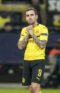 Football UEFA Champions League CL Season 2018 2019 5 Matchday Borussia Dortmund Club Bruges in Dortmund North Rhine-Westphalia Dortmunds Paco Alcacer folds his hands together UEFA REGULATIONS PROHIBIT ANY USE OF PHOTOGRAPHS AS IMAGE SEQUENCES AND OR QUASI VIDEO Copyright: xKirchner DavidxInderliedx