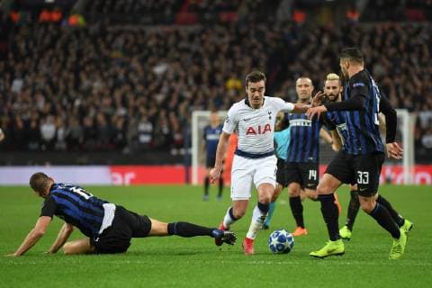 Tottenham Hotspur v Inter Milan UEFA Champions League Harry Winks of Tottenham Hotspur during the UEFA Champions League match at Wembley Stadium, London Content Not Available For UK Newspapers Copyright: xMartynxHaworthx FIL-12611-0088