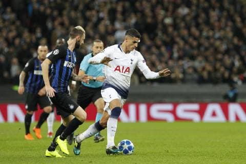 Erik Lamela of Tottenham Hotspur during the UEFA Champions League Group Stage match between Tottenham Hotspur and Inter Milan at Wembley Stadium, London, England on 28 November 2018. Copyright: xCarltonxMyriex 22060061