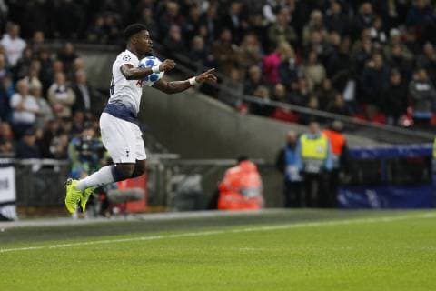 Serge Aurier of Tottenham Hotspur controls the ball during the UEFA Champions League Group Stage match between Tottenham Hotspur and Inter Milan at Wembley Stadium, London, England on 28 November 2018. Copyright: xCarltonxMyriex 22060077