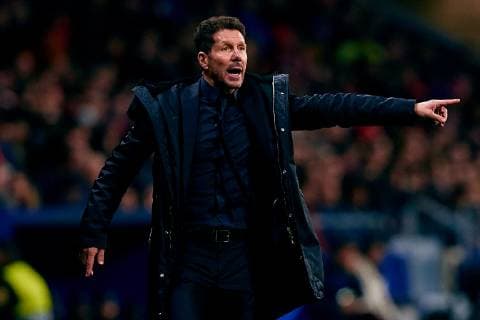 MADRID, SPAIN - NOVEMBER 28: Diego Pablo Simeone head coach of Atletico de Madrid reacts during the Group A match of the UEFA Champions League between Club Atletico de Madrid and AS Monaco at Estadio Wanda Metropolitano on November 28, 2018 in Madrid, Spain. (Photo by David Aliaga) SPO, SOC, FOC  Copyright: xDavidxAliaga