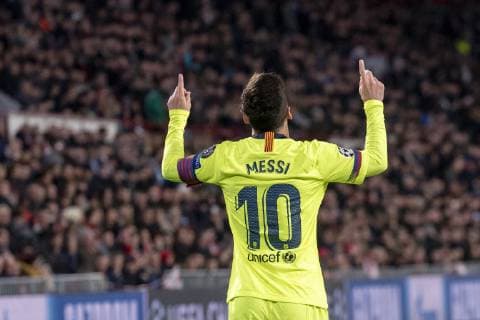 November 28, 2018 - Eindhoven, Netherlands - Lionel Messi of Barcelona celebrates scoring during the UEFA Champions League Group B match between PSV Eindhoven and FC Barcelona Barca at Philips Stadium in Eindhoven, Netherlands on November 28, 2018 PSV v FC Barcelona - UEFA Champions League Group B  - ZUMAn230 20181128_zaa_n230_509 Copyright: xAndrewxSurmax