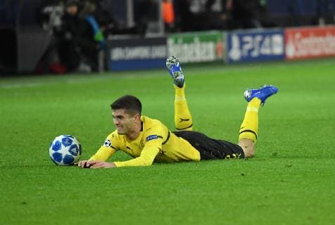 28 11 2018 Football UEFA Champions League Season 2018 2019 Preliminary Round 5 Matchday Borussia Dortmund Club Bruegge 0 0 Christian Pulisic Borussia Dortmund Team2