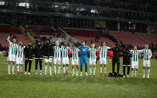 SOCCER - UEFA EL, Spartak vs Rapid MOSCOW,RUSSIA,29.NOV.18 - SOCCER - UEFA Europa League, group stage, FC Spartak Moscow vs SK Rapid Wien. Image shows the rejoicing of Rapid. Keywords: Wien Energie. GEPAxpictures xPhilippxBrem