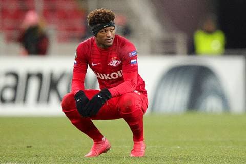MOSCOW, RUSSIA - NOVEMBER 29, 2018: Spartak Moscow s Ze Luis after losing the 2018 19 UEFA Europa League Group G Round 5 football match against Rapid Vienna at Otkrytie Arena. Sergei Bobylev TASS  TS0994A3