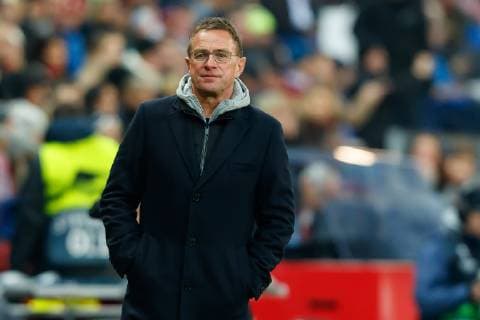 Austria Salzburg 29 11 2018 UEFA Europa League 2018 19 Season Preliminary Round Group Phase Group B 5 Matchday RB Salzburg RB Leipzig Coach Ralf Rangnick RBL watching DeFodi507