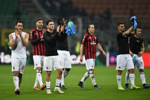 Fußball, EL, AC Mailand - F91 Düdelingen Db Milano 29 11 2018 - Europa League Milan-Dudelange foto Daniele Buffa Image nella foto: esultanza Milan fine gara 