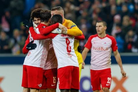 Austria Salzburg 29 11 2018 UEFA Europa League 2018 19 Season Preliminary Round Group Phase Group B 5 Matchday RB Salzburg RB Leipzig Salzburg final cheer DeFodi507