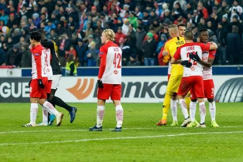 Austria Salzburg 29 11 2018 UEFA Europa League 2018 19 Season Preliminary Round Group Phase Group B 5 Matchday RB Salzburg RB Leipzig Salzburg final cheer DeFodi507
